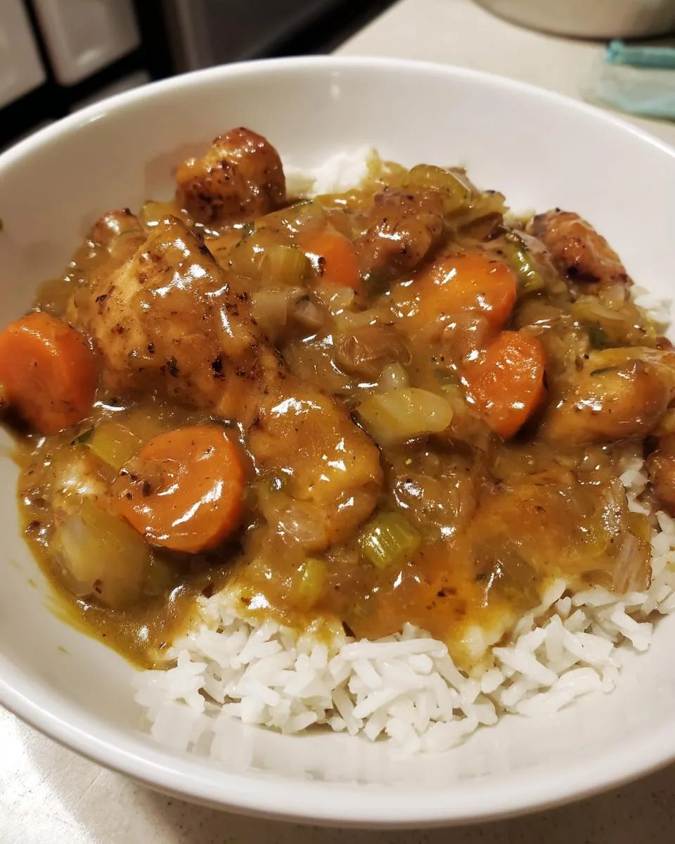 Smothered Chicken and Rice - detail 5