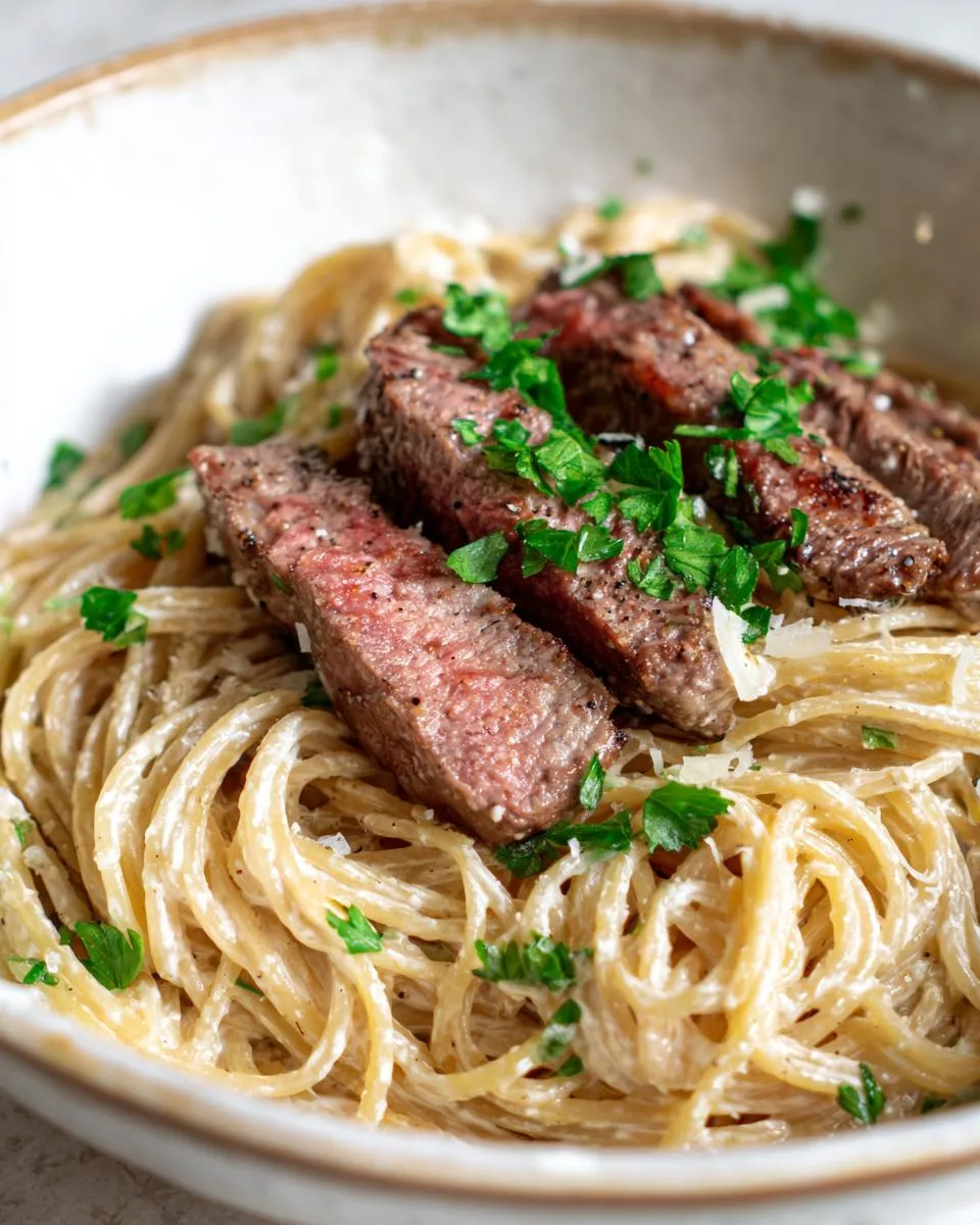Steak and Pasta Recipe - detail 3