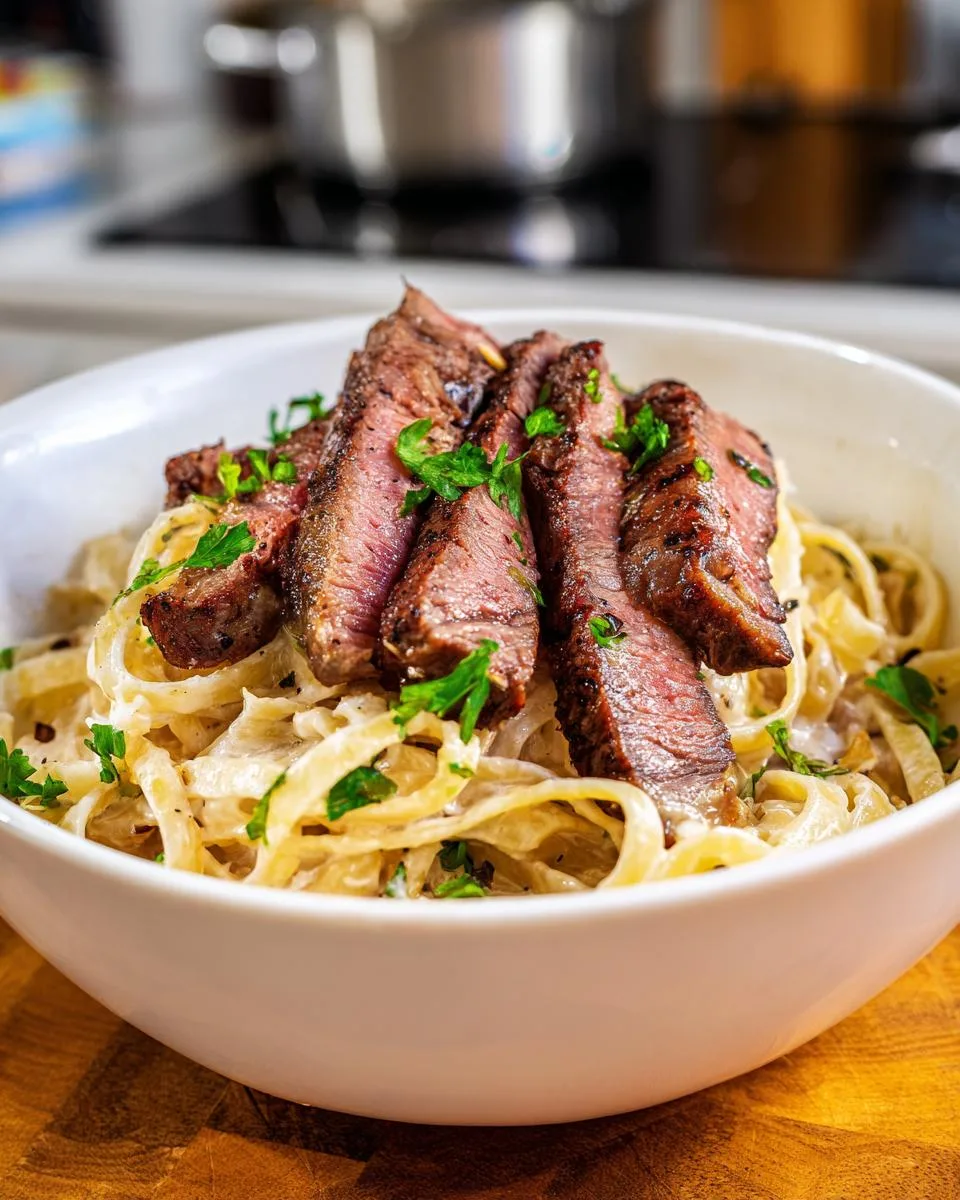 Steak and Pasta Recipe - detail 4