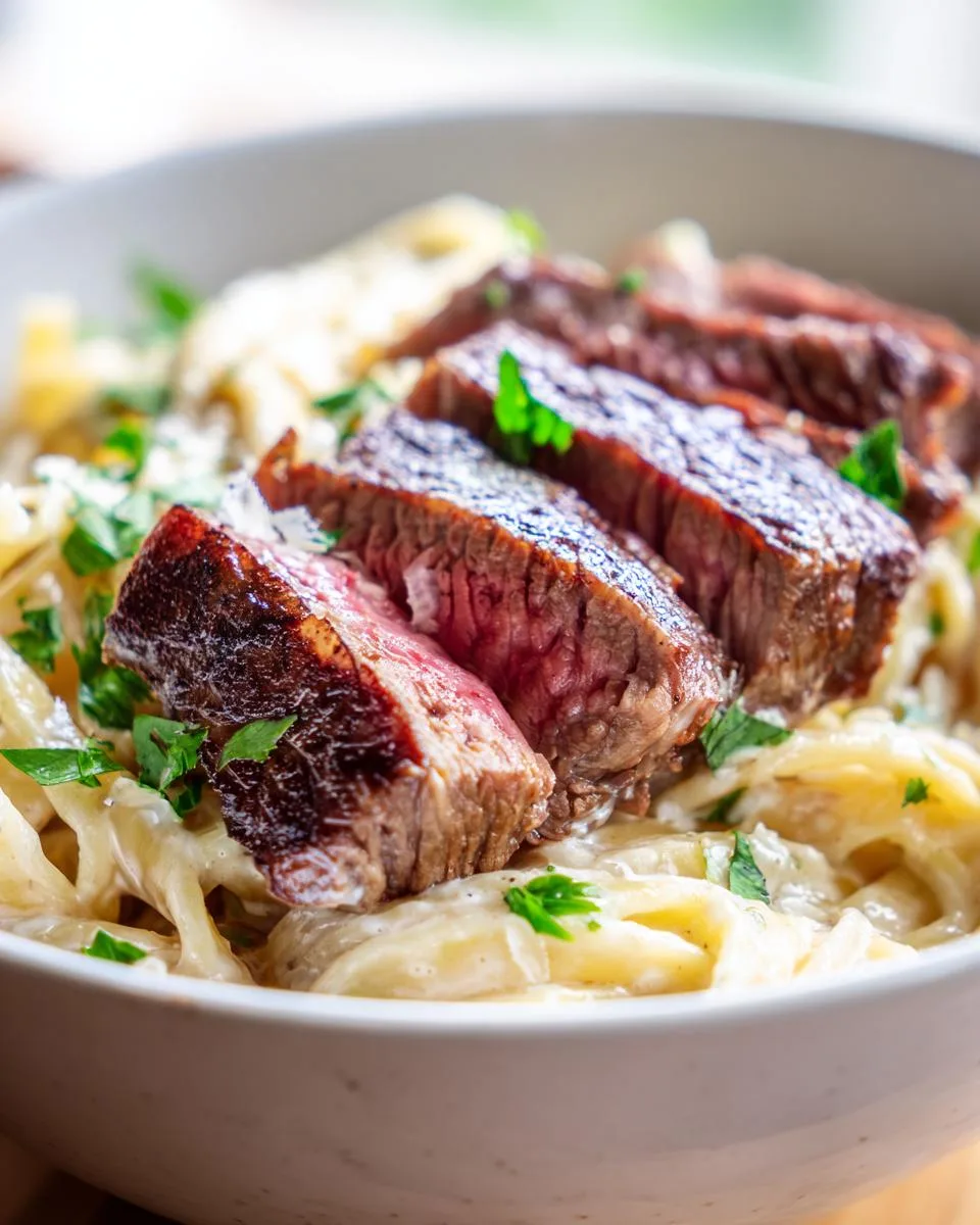 Steak and Pasta Recipe - detail 5