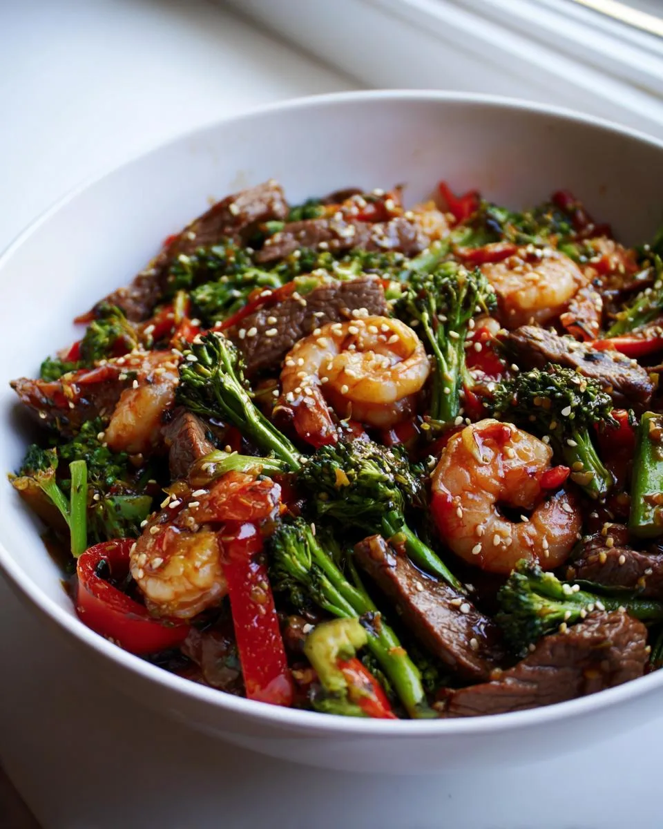 Steak and Shrimp Stir-Fry - detail 4