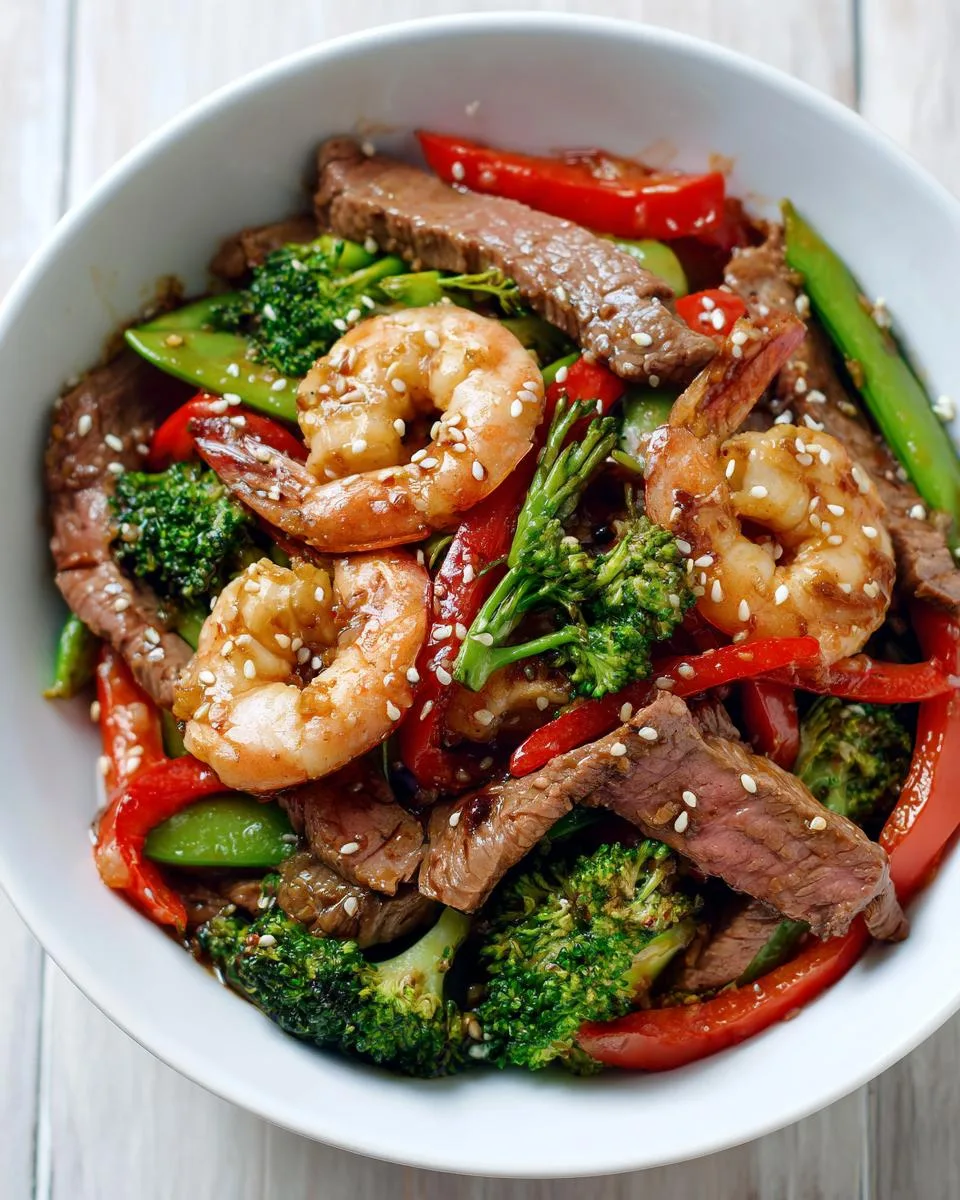 Steak and Shrimp Stir-Fry - detail 6