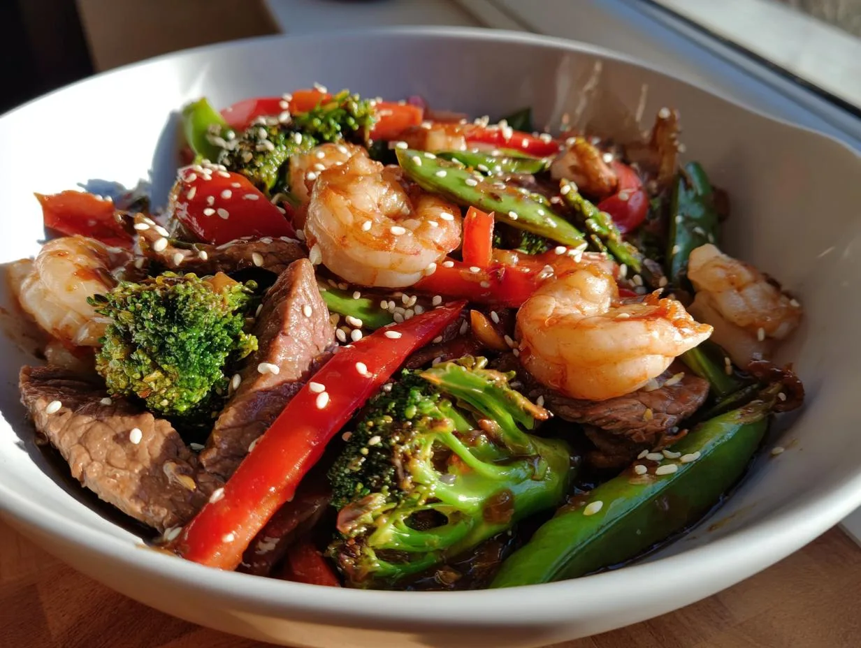 Irresistible 30-Minute Steak and Shrimp Stir-Fry Recipe