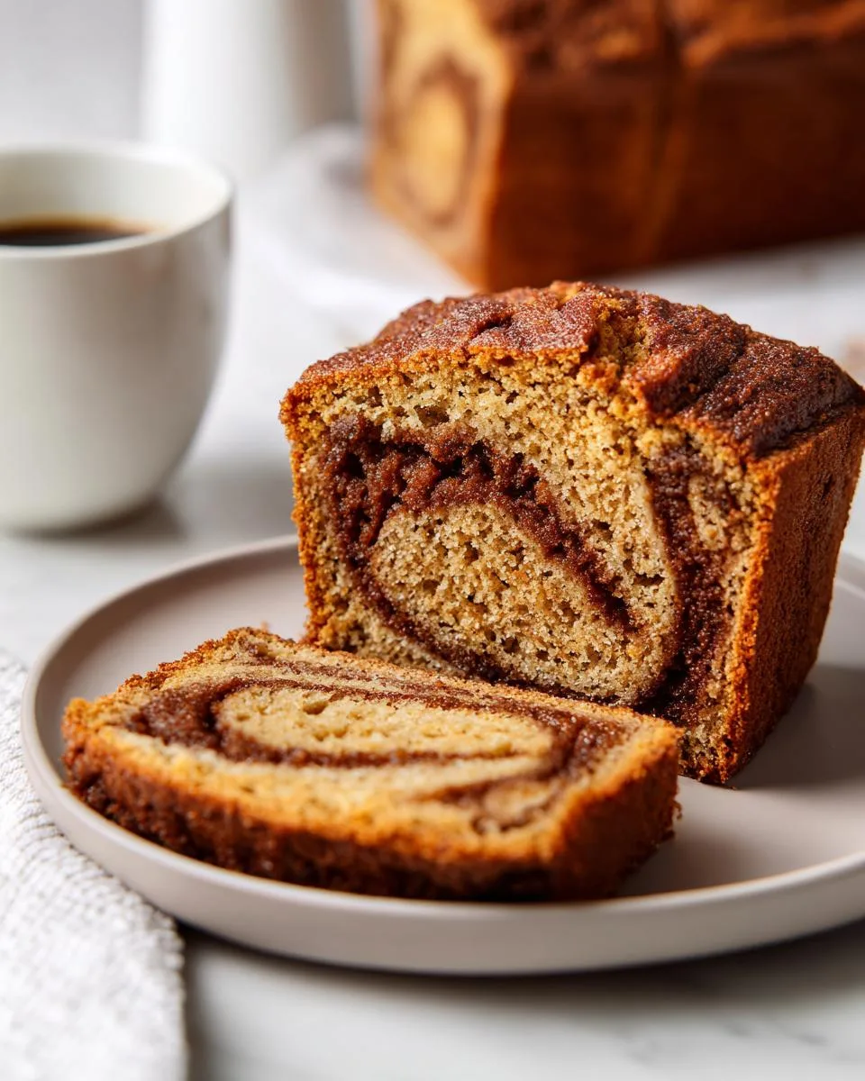 pumpkin bread with Cinnamon Swirl - detail 2