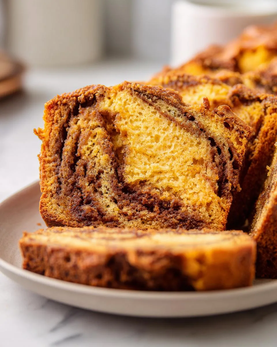 pumpkin bread with Cinnamon Swirl - detail 4