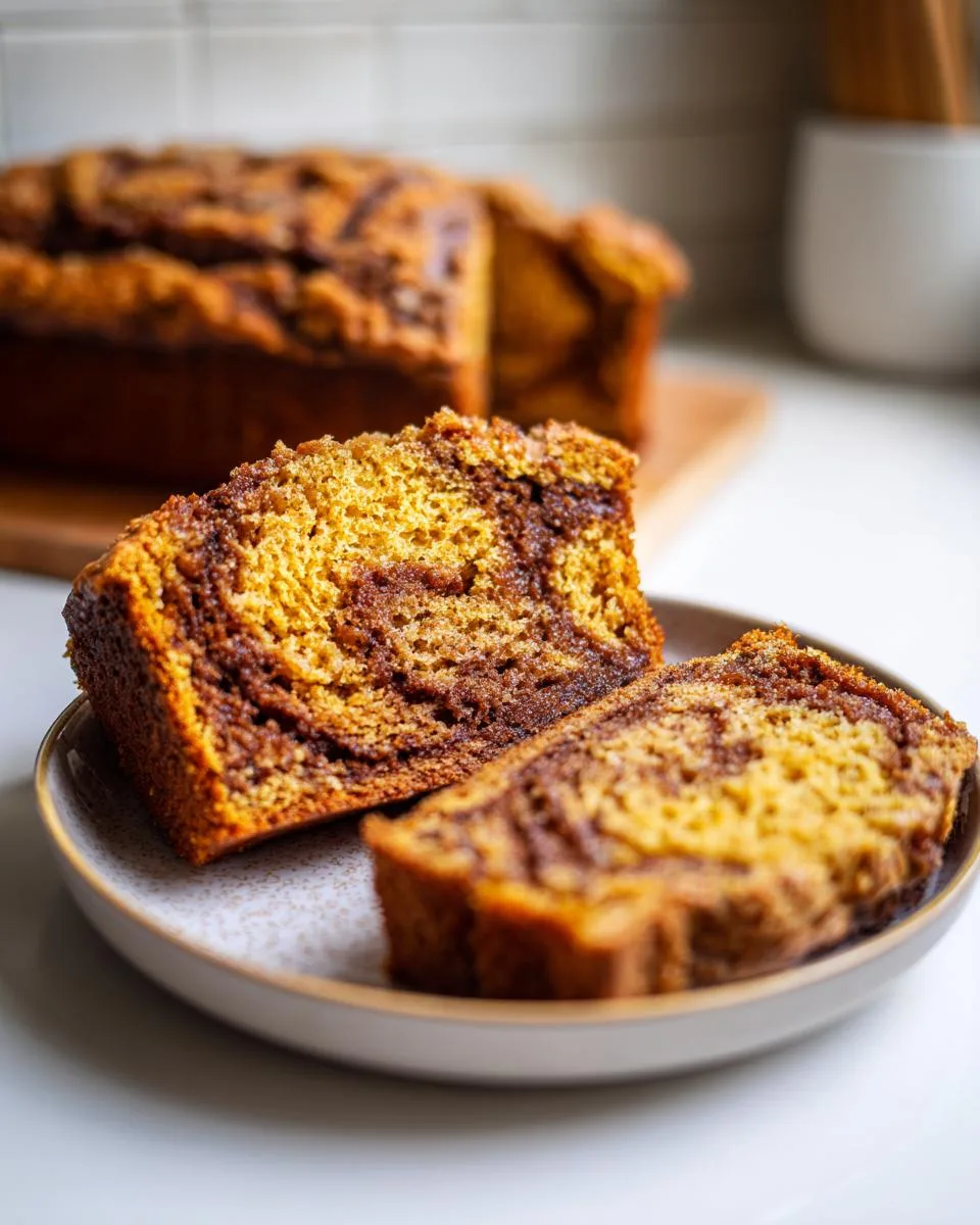 pumpkin bread with Cinnamon Swirl - detail 5
