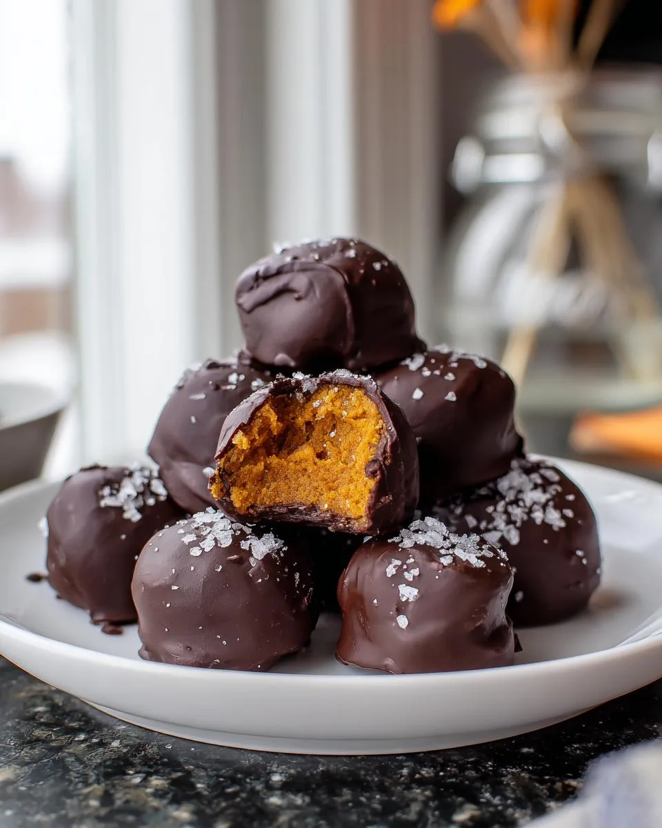 pumpkin truffles - detail 3