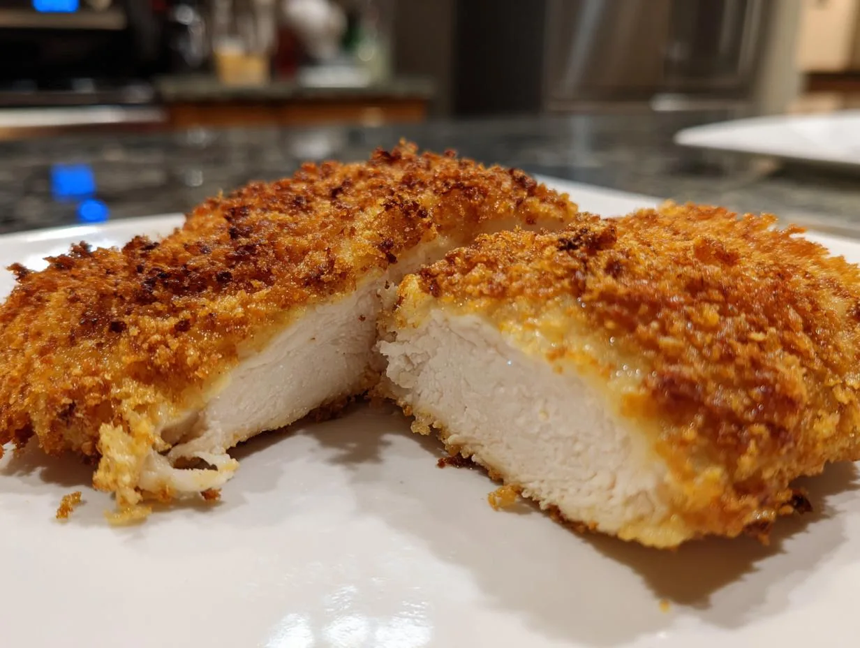 25-Minute Air Fryer Parmesan Crusted Chicken – Golden