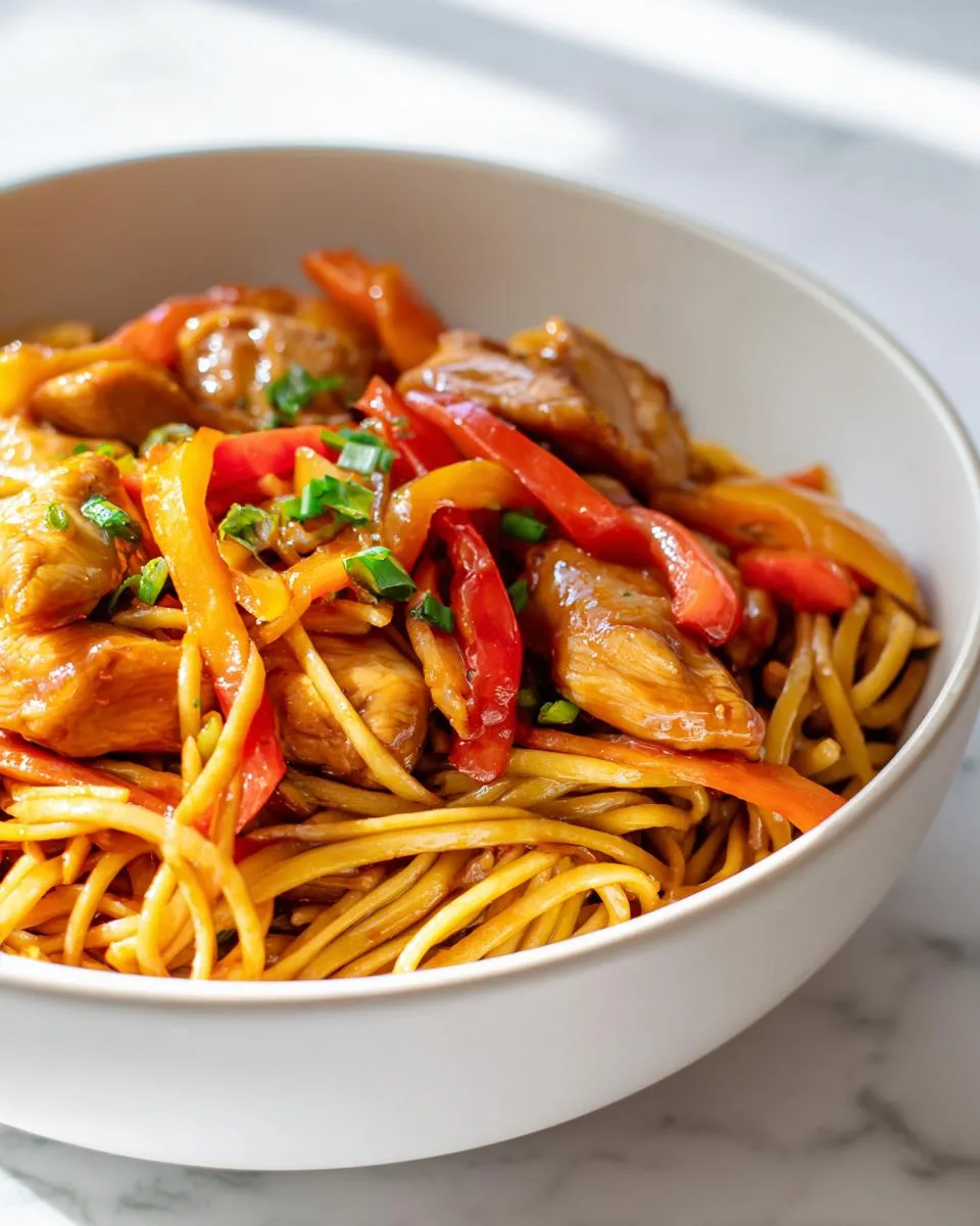 Chicken Lo Mein - detail 2