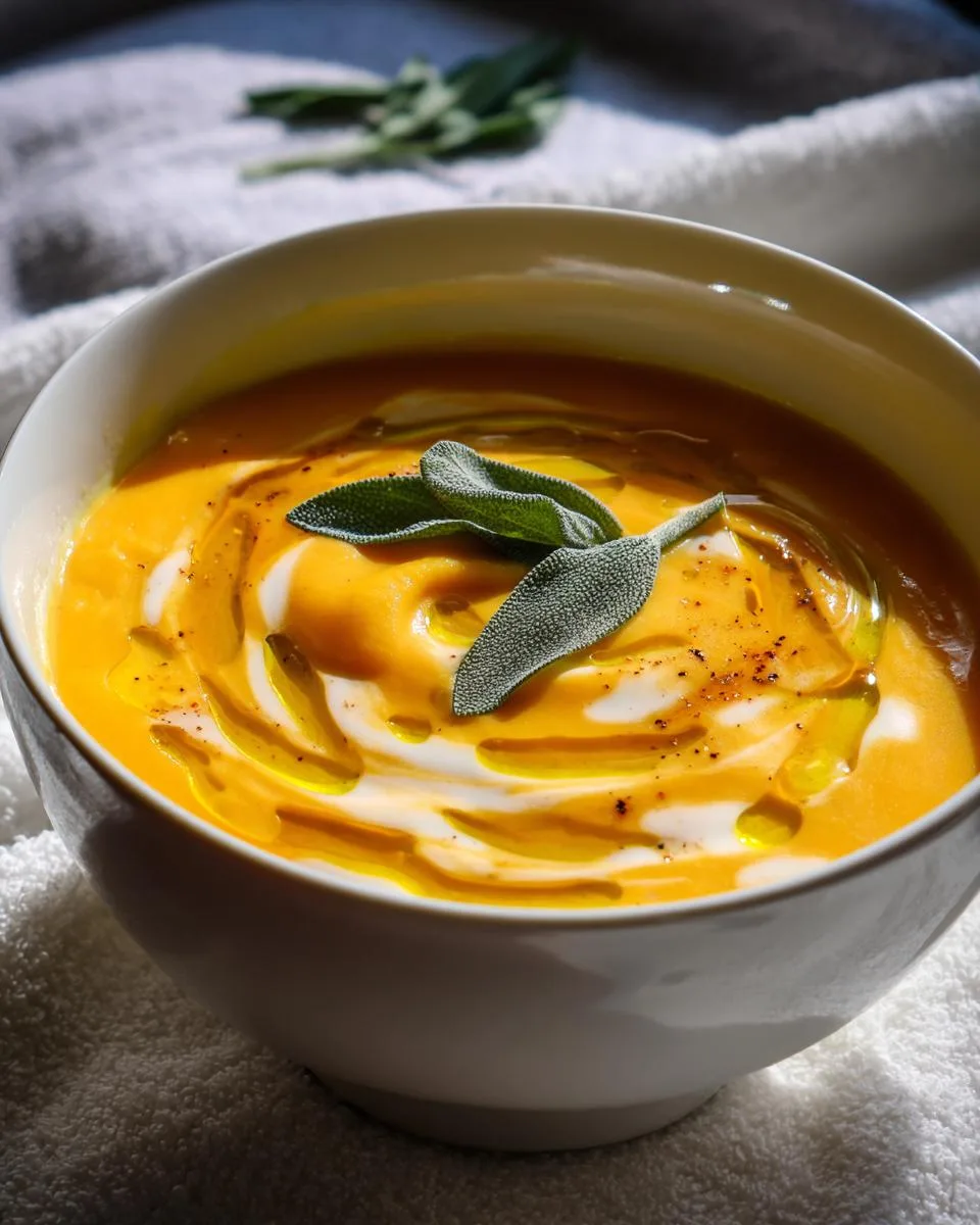 Cottage Cheese Butternut Squash Soup - detail 2