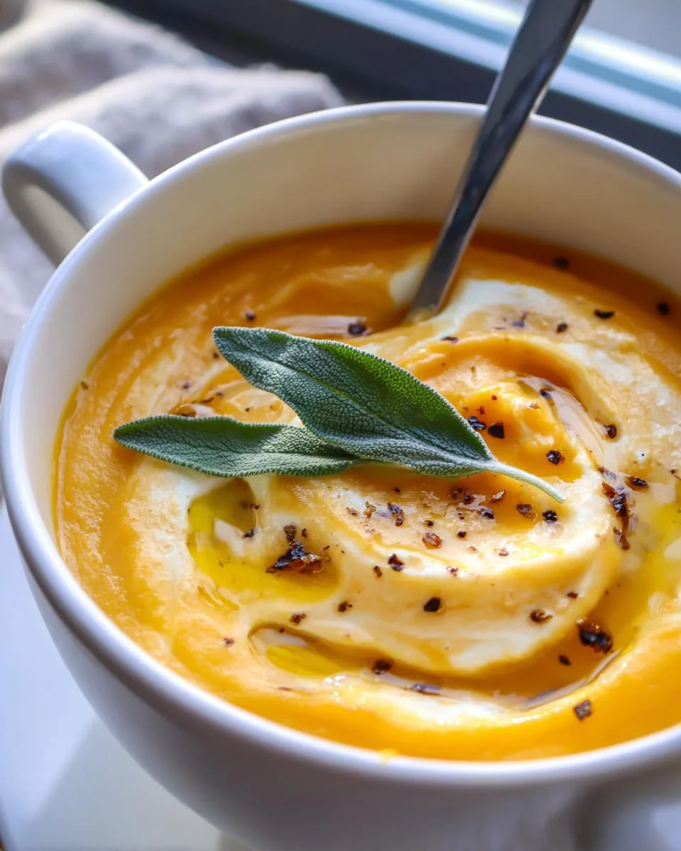Cottage Cheese Butternut Squash Soup - detail 3