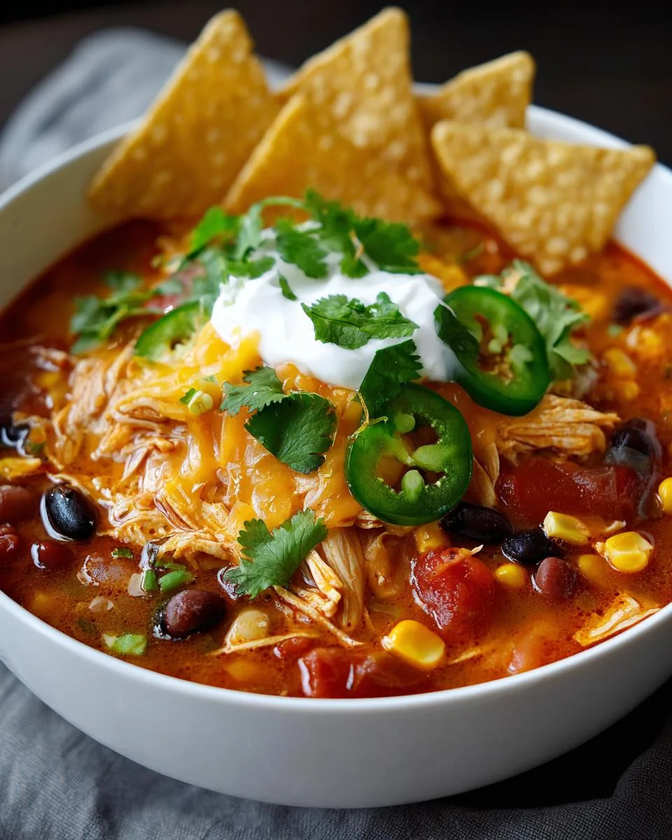 Creamy Chicken Taco Soup - detail 1