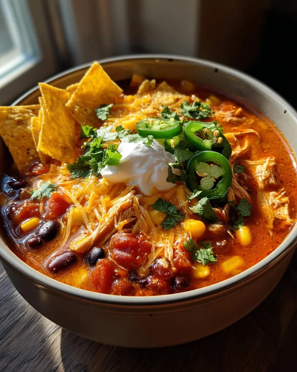 Creamy Chicken Taco Soup - detail 2