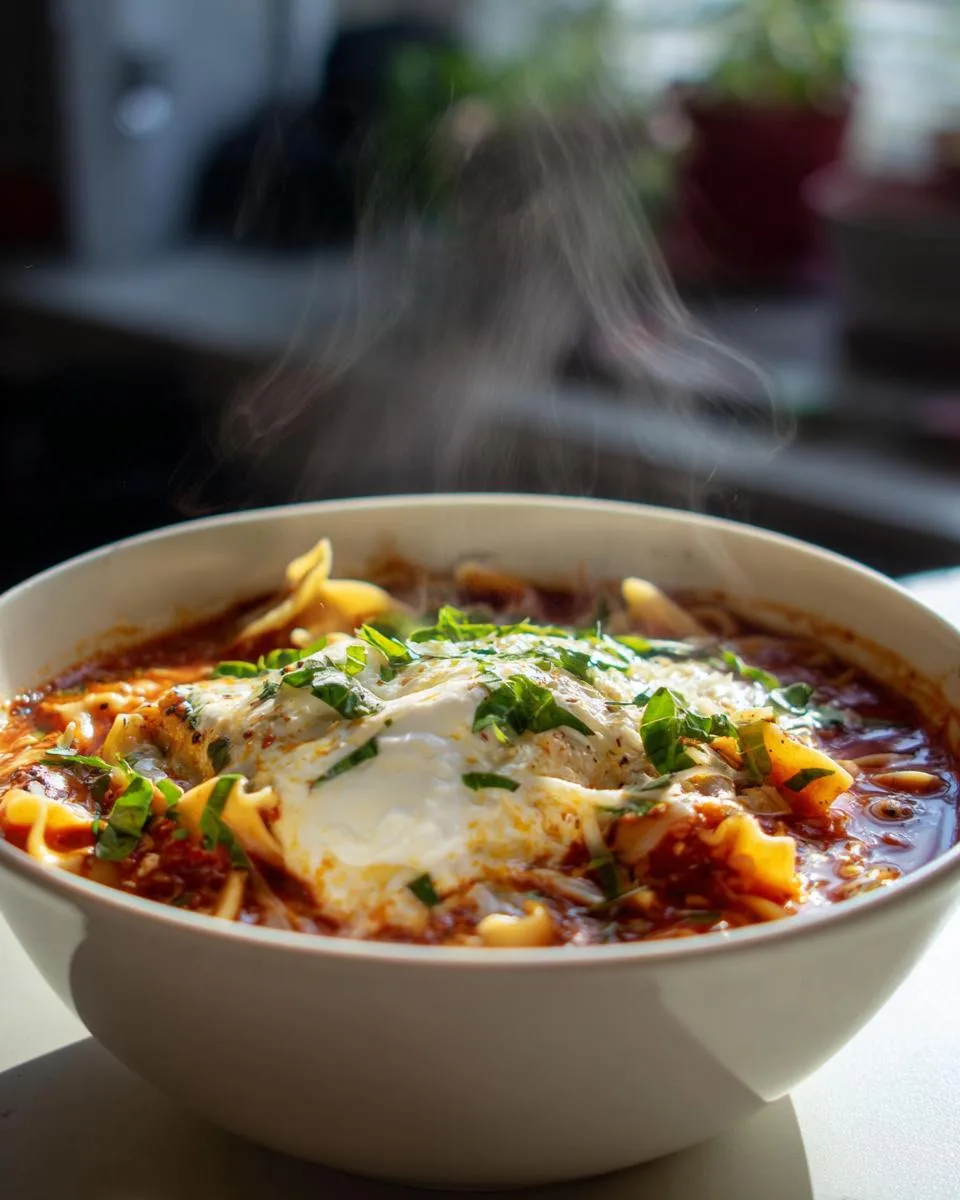 Creamy Lasagna Soup - detail 2