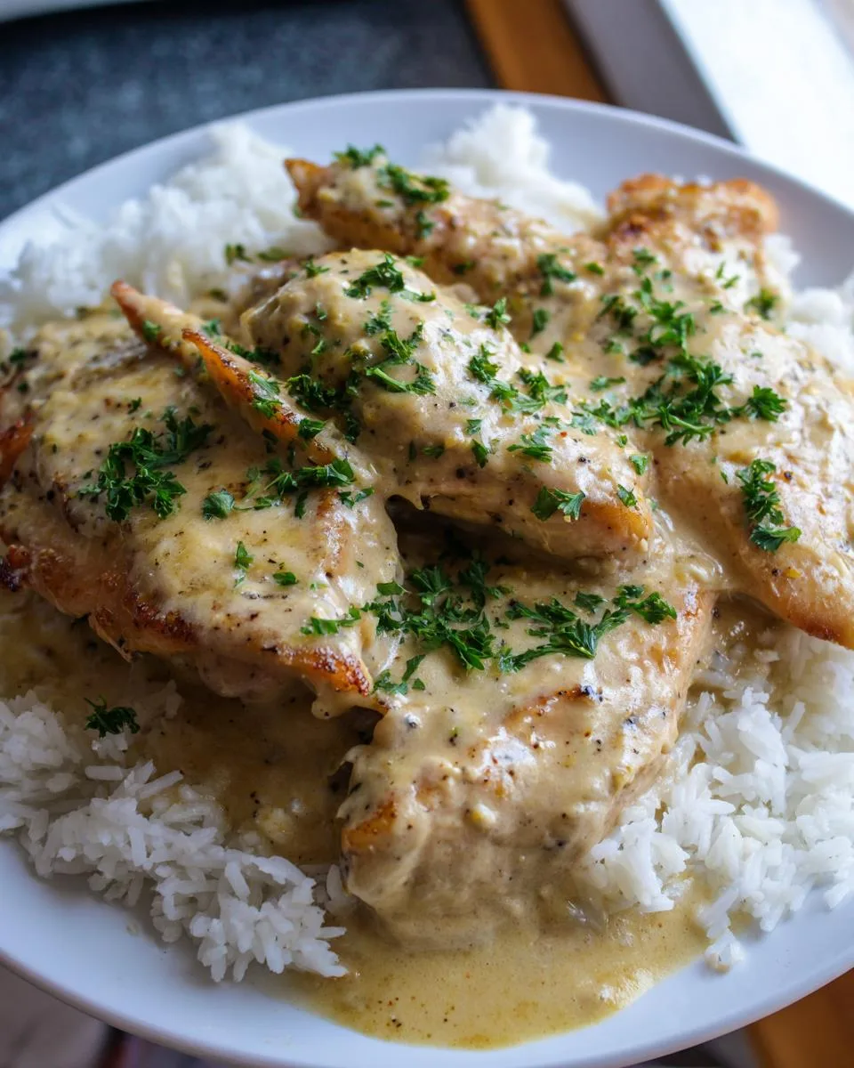 Creamy Smothered Chicken and Rice - detail 5