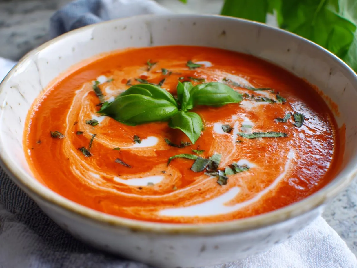 35-Minute Creamy Tomato Bisque Soup That Melts Hearts