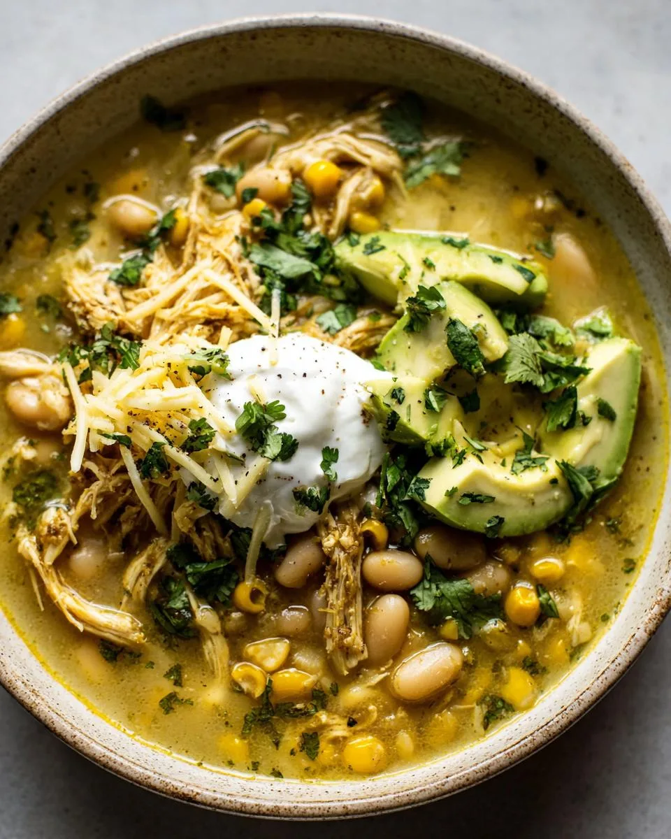 Crockpot White Chicken Chili Soup - detail 1