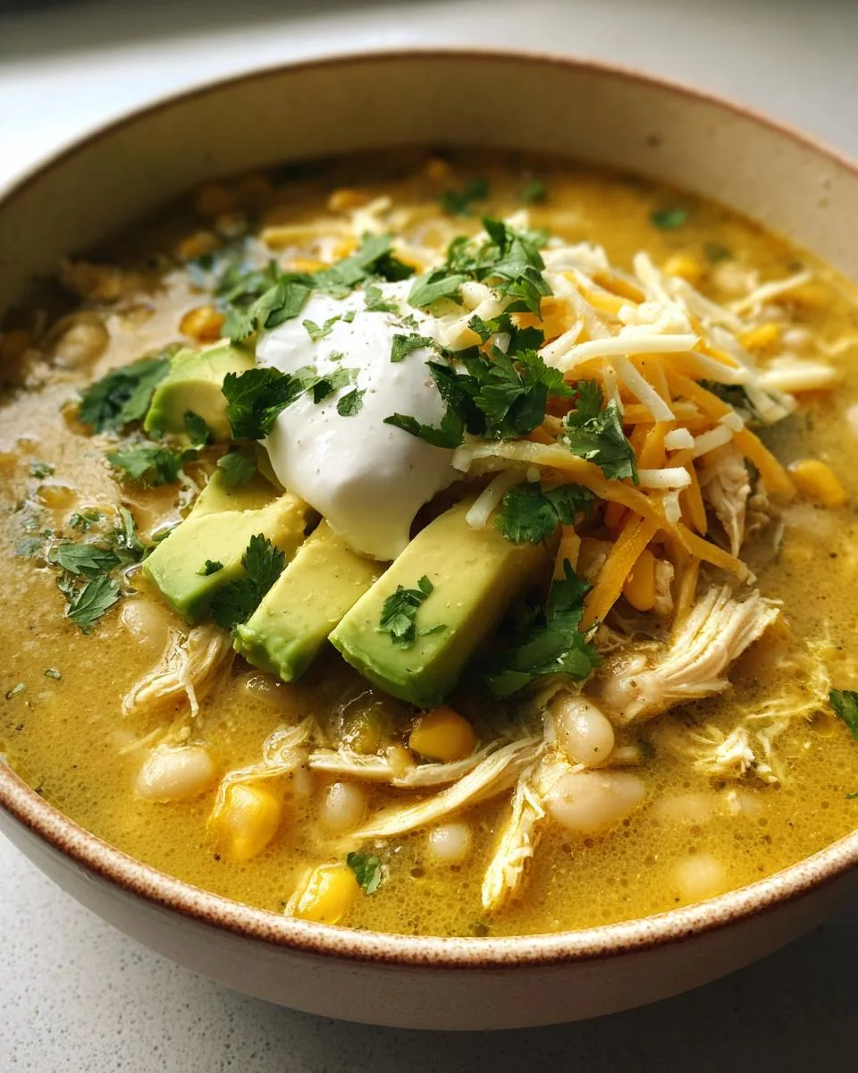 Crockpot White Chicken Chili Soup - detail 2