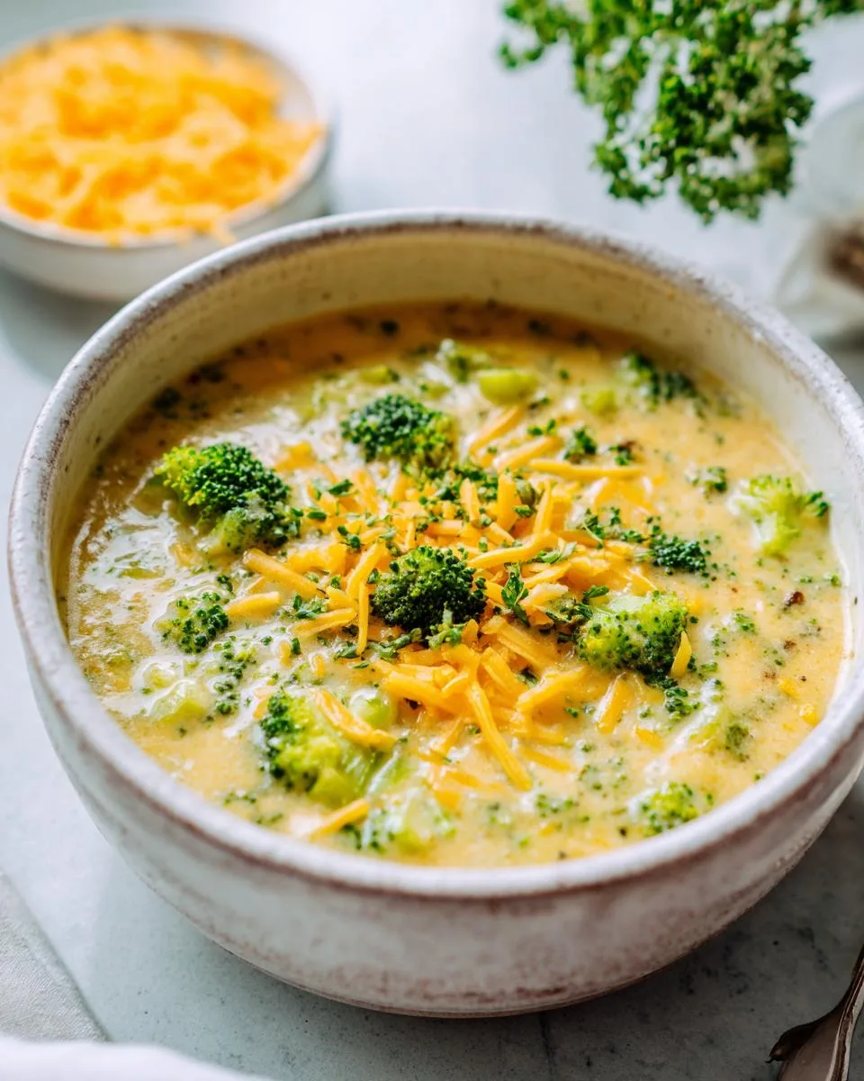 Easy Broccoli Cheddar Soup - detail 3