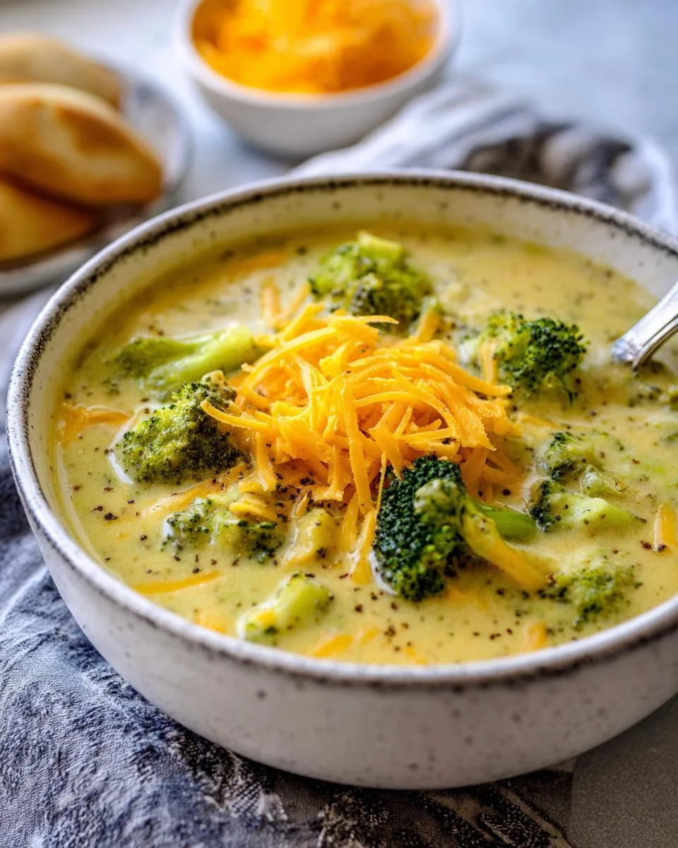 Easy Broccoli Cheddar Soup - detail 4