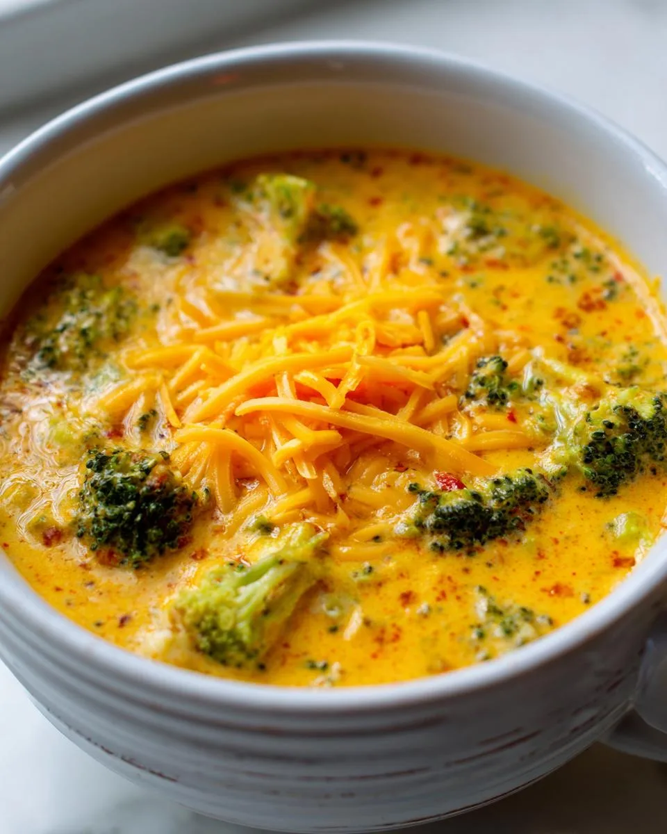 Easy Broccoli Cheddar Soup - detail 5