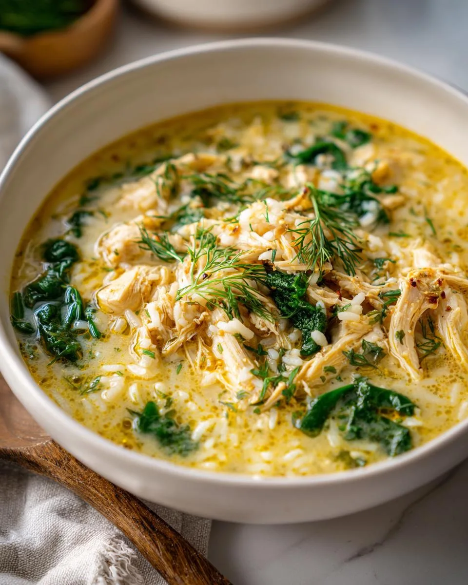 Greek Lemon Chicken Soup - detail 1