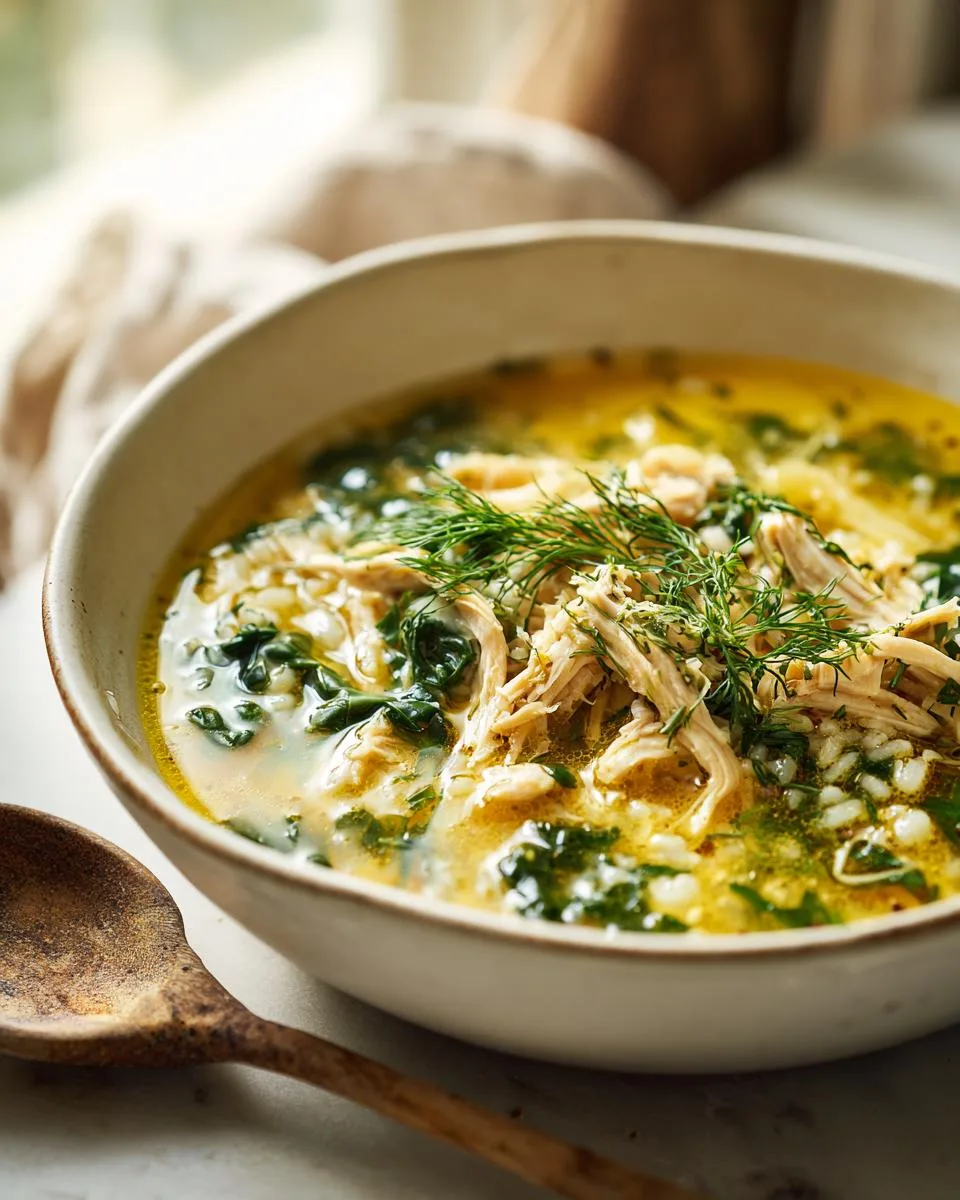 Greek Lemon Chicken Soup - detail 2