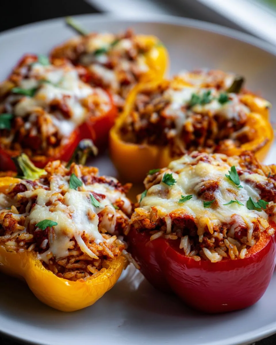 Ground Chicken Stuffed Peppers - detail 2