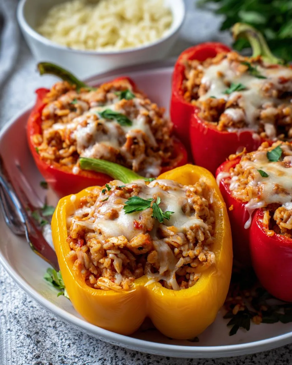 Ground Chicken Stuffed Peppers - detail 3