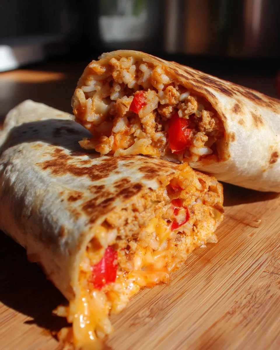 Ground Chicken and Rice Burritos - detail 2