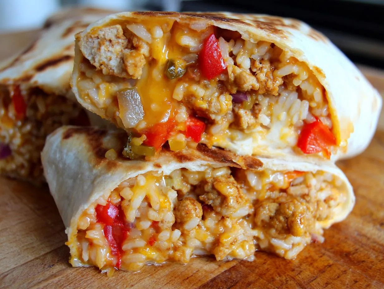 25-Minute Ground Chicken and Rice Burritos That Wow Everyone