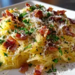 Keto Spaghetti Squash Carbonara