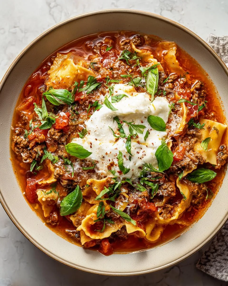 Lasagna Soup - detail 3