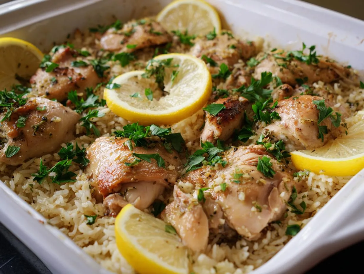 Irresistible Lemon Herb Chicken and Rice in 25 Minutes