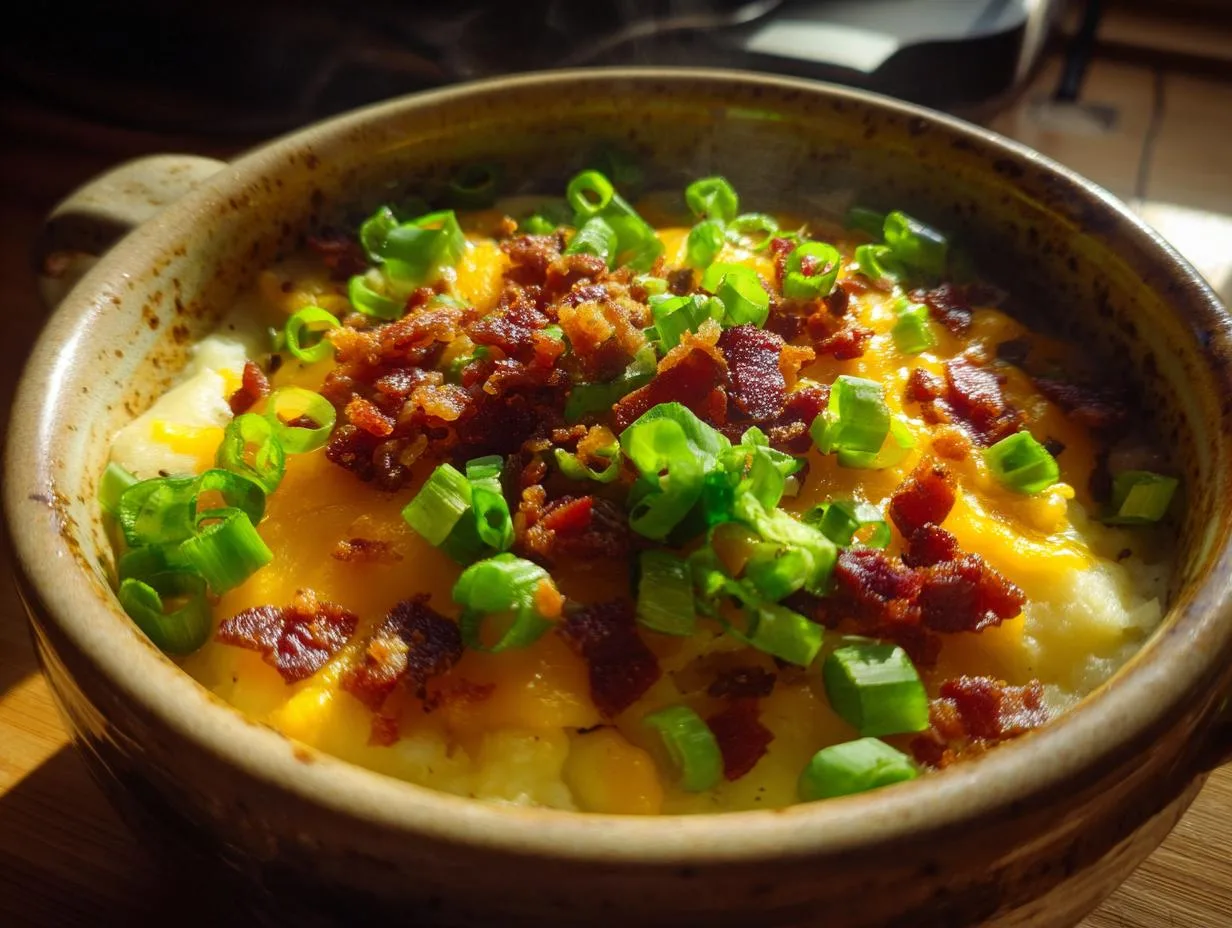 Creamy 4-Ingredient Loaded Baked Potato Soup – Ultimate Comfort!