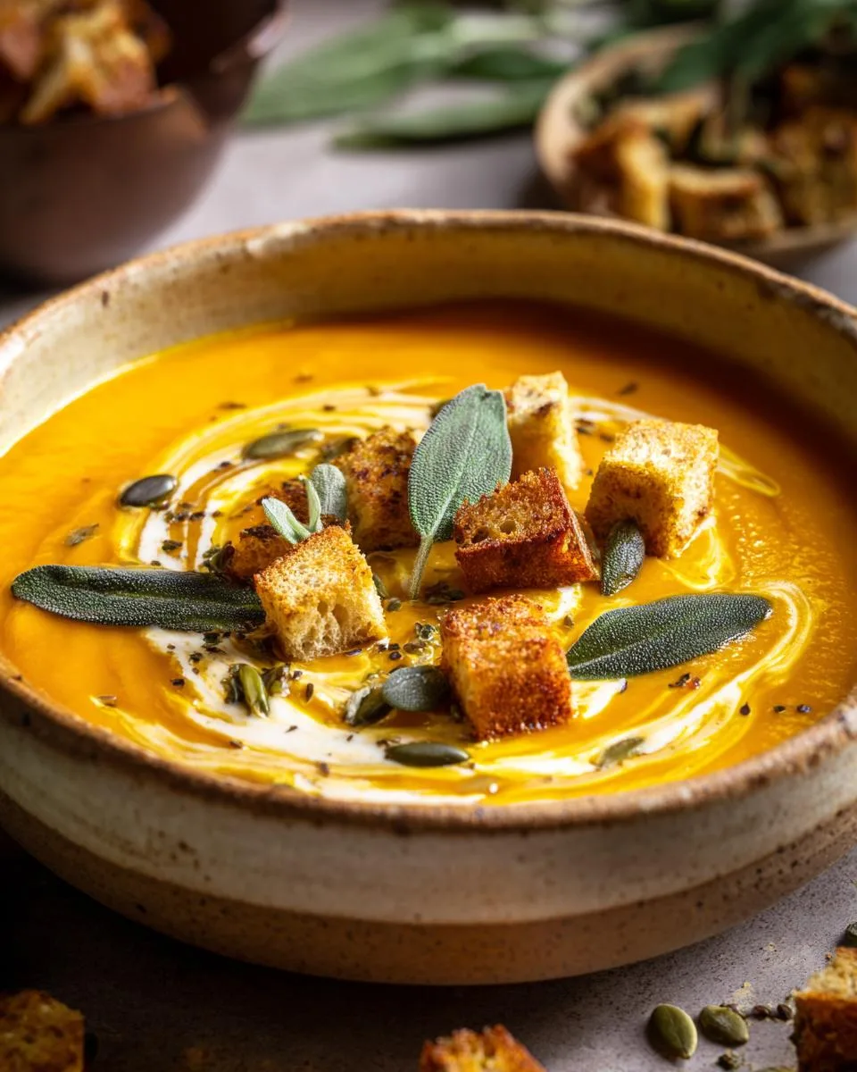 Roasted Butternut Squash Soup - detail 2