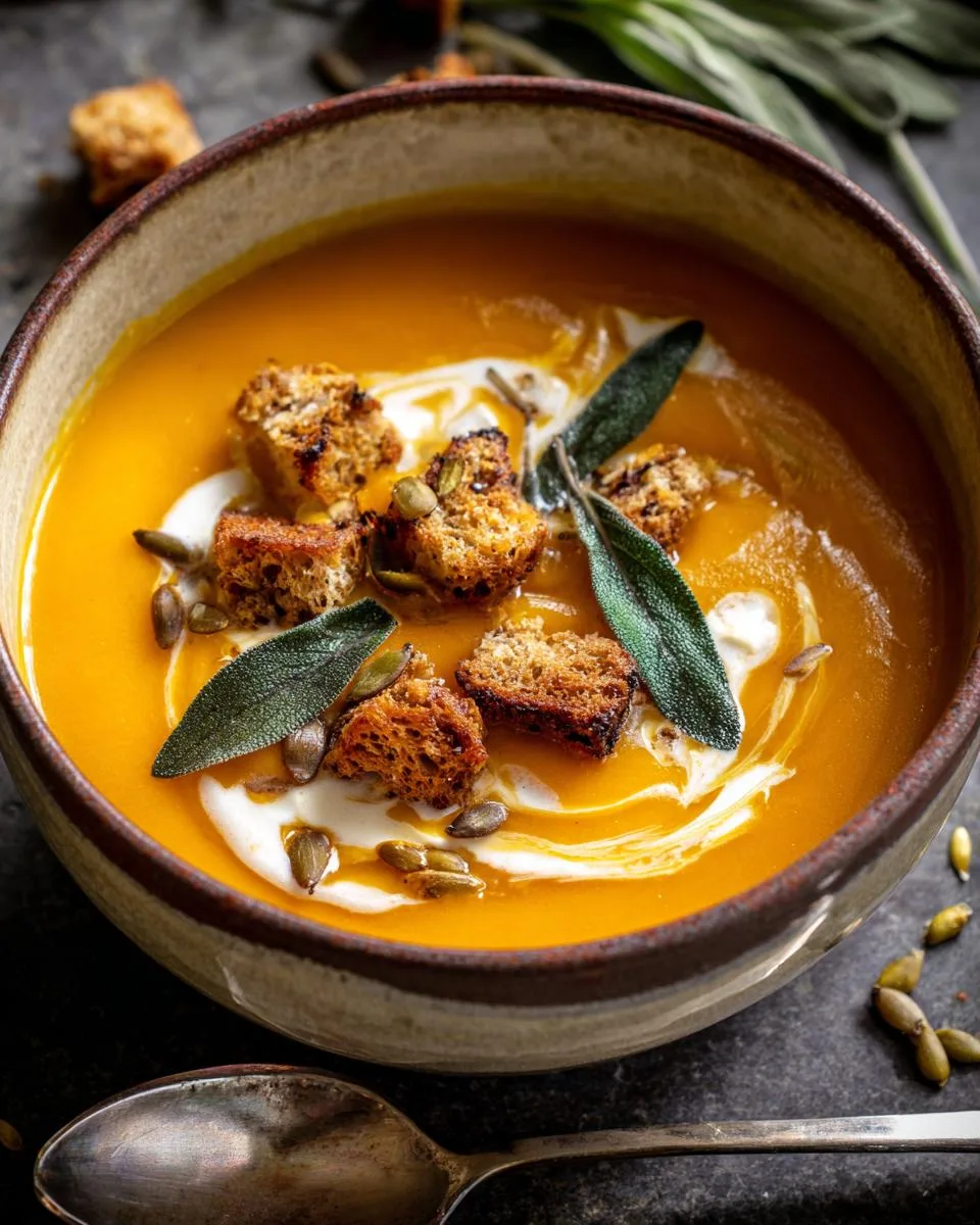 Roasted Butternut Squash Soup - detail 3