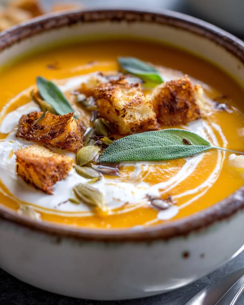 Roasted Butternut Squash Soup - detail 4
