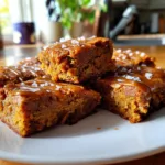 Salted Maple Pumpkin Blondies