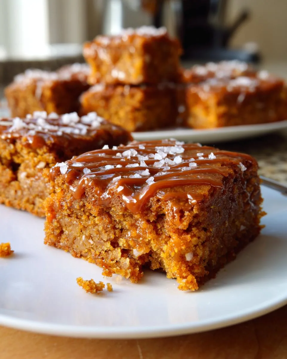 Salted Maple Pumpkin Blondies - detail 2