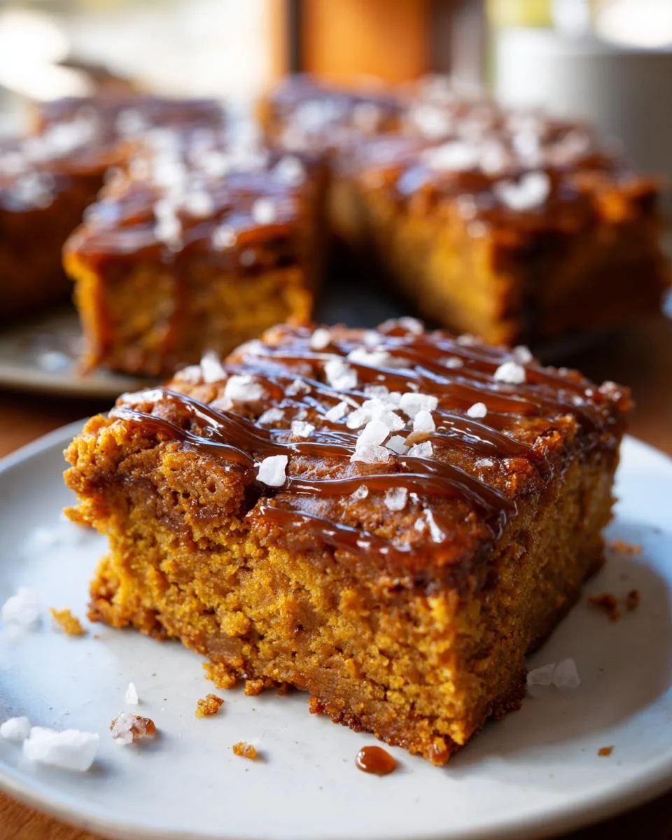 Salted Maple Pumpkin Blondies - detail 3