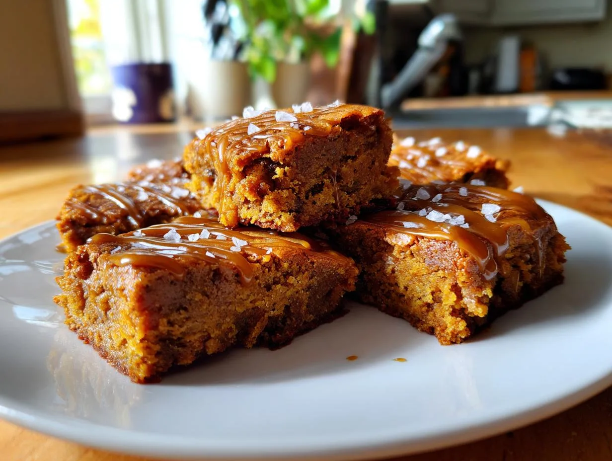 Irresistible Salted Maple Pumpkin Blondies in 25 Minutes
