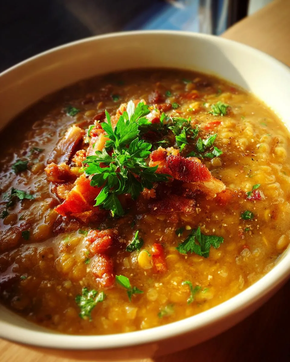 Sausage And Lentil Soup - detail 1