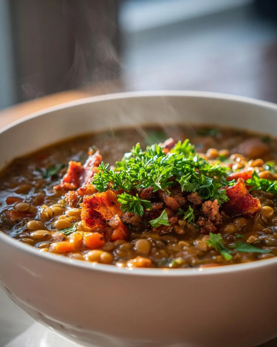 Sausage And Lentil Soup - detail 3