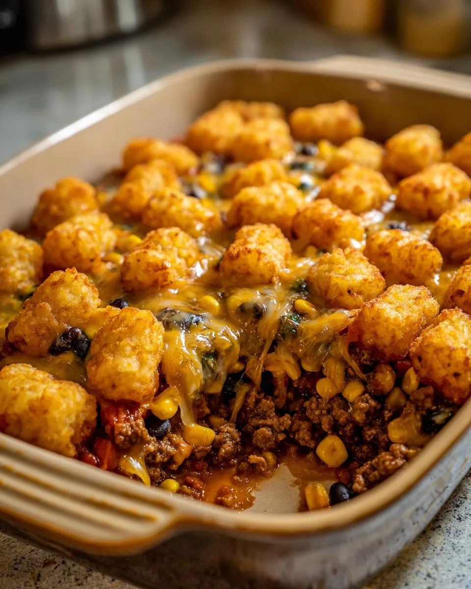 Simple Tater Tot Casserole - detail 1