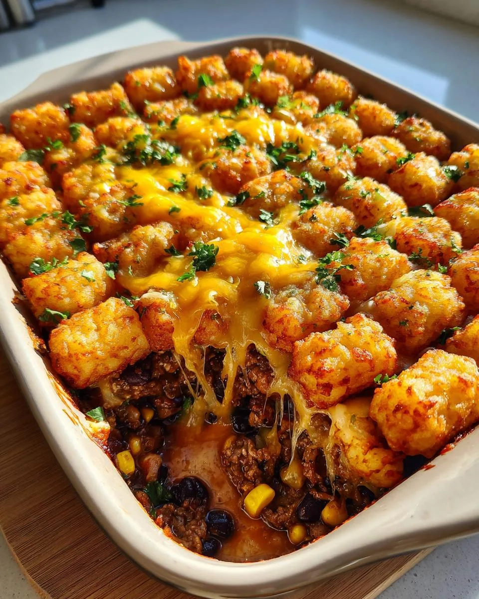 Simple Tater Tot Casserole - detail 4