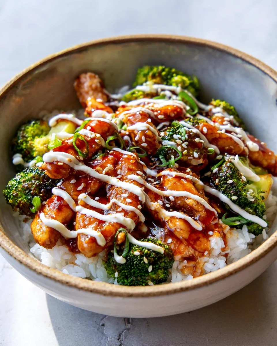 Sticky Chicken Rice Bowls - detail 1