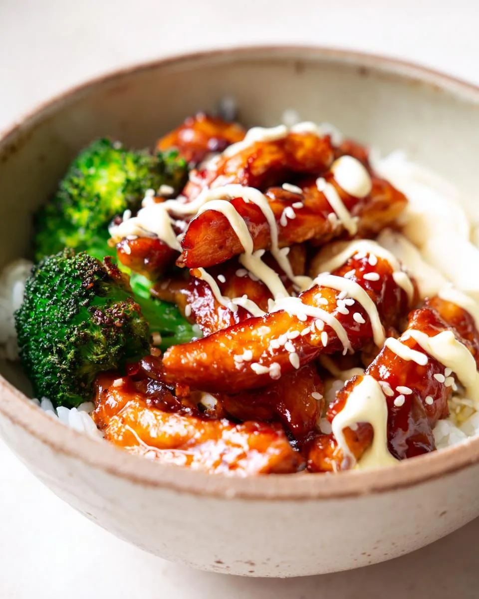 Sticky Chicken Rice Bowls - detail 2