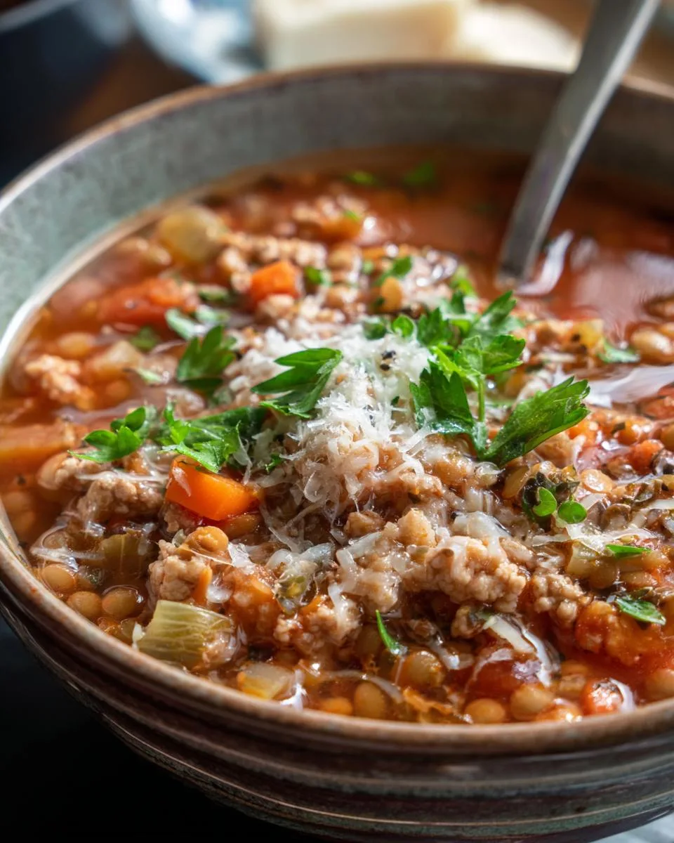 Turkey Lentil Soup - detail 2