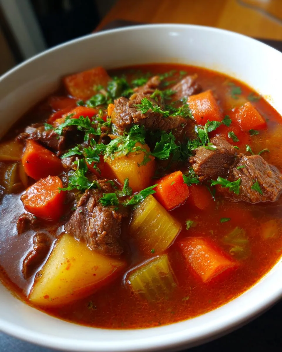 Vegetable Beef Soup - detail 1